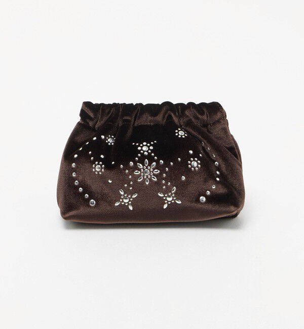 EMMEL REFINES「＜CASSELINI＞ホットフィックス ポーチ＜ Select by EMMEL REFINES ＞」|財布|DK.BROWN