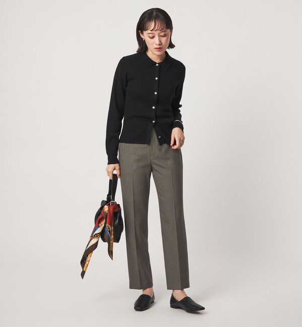 UNITED ARROWS green label relaxing「ウール リブ 襟付き ニット カーディガン ウォッシャブル」|カーディガン|