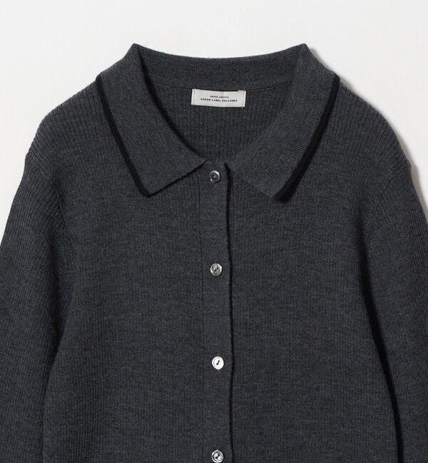 UNITED ARROWS green label relaxing「ウール リブ 襟付き ニット カーディガン ウォッシャブル」|カーディガン|