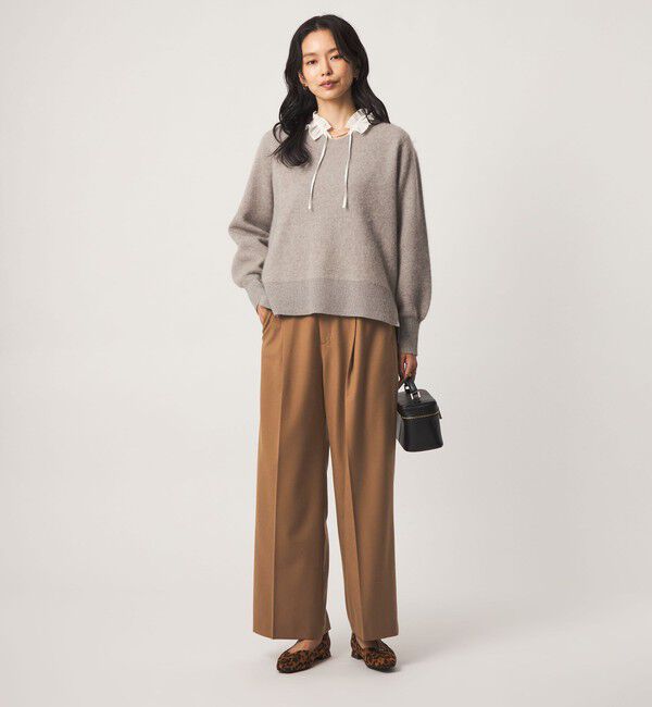 UNITED ARROWS green label relaxing「［size SHORT/TALLあり］Daily Chic サキソニー ワイド パンツ」|スラックス|