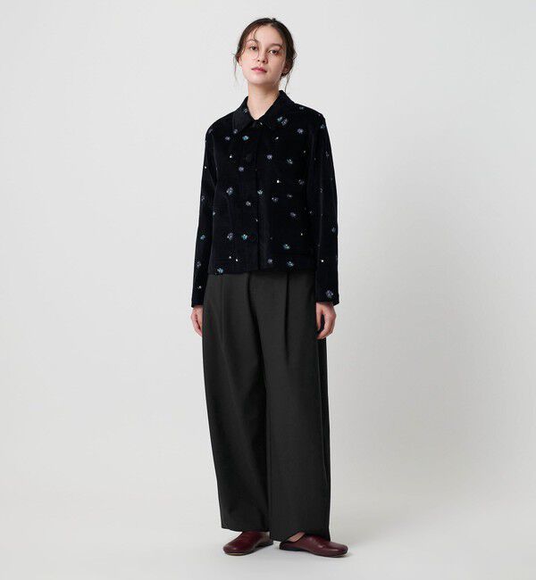 BEAUTY&YOUTH UNITED ARROWS「ポリエステルブレンド カーブパンツ」|スラックス|
