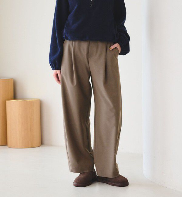BEAUTY&YOUTH UNITED ARROWS「ポリエステルブレンド カーブパンツ」|スラックス|MOCA
