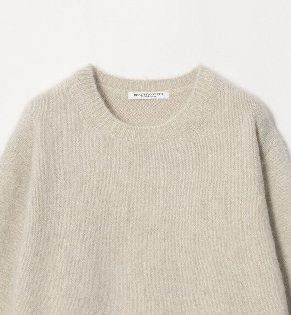 BEAUTY&YOUTH UNITED ARROWS「フォックスカシミヤブレンド クルーネック ニットプルオーバー」|ニット・セーター|