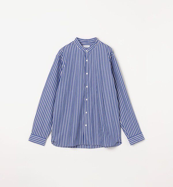 SHIPS any「〈洗濯機可能〉ストライプ / ソリッド リラックス バンドカラー シャツ 26AW◇」|シャツ・ブラウス|