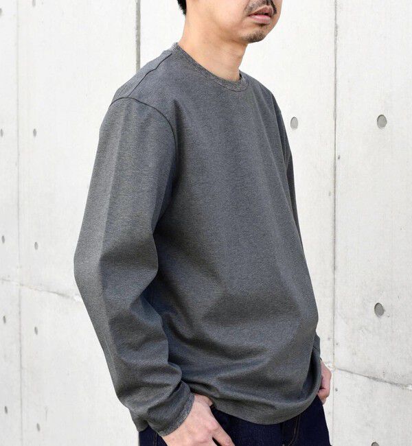 SHIPS any「SHIPS any: スムースコットン クルーネック Tシャツ (ロンT)◇」|Tシャツ・カットソー|