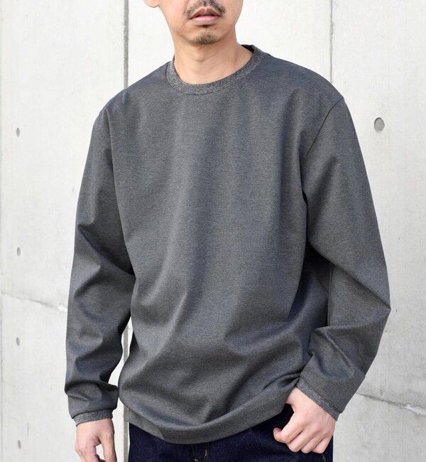 SHIPS any「SHIPS any: スムースコットン クルーネック Tシャツ (ロンT)◇」|Tシャツ・カットソー|