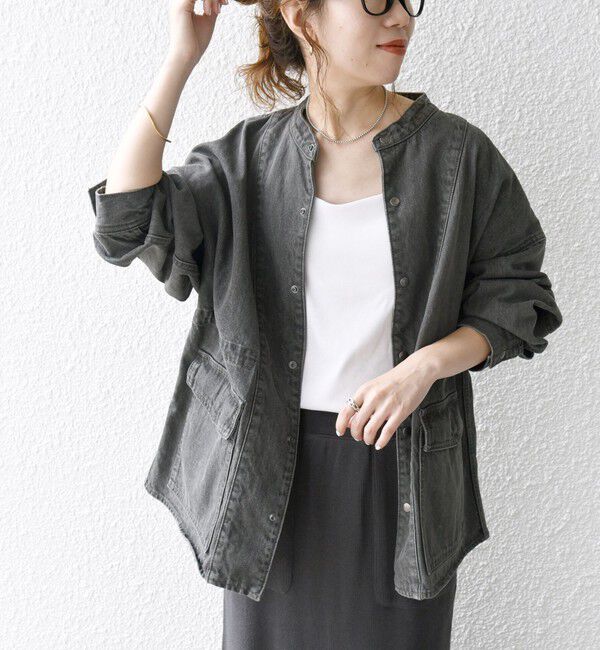 SHIPS any「〈洗濯機可能〉デニム ワーク ジャケット［SHIPS any DENIM］」|デニムジャケット|