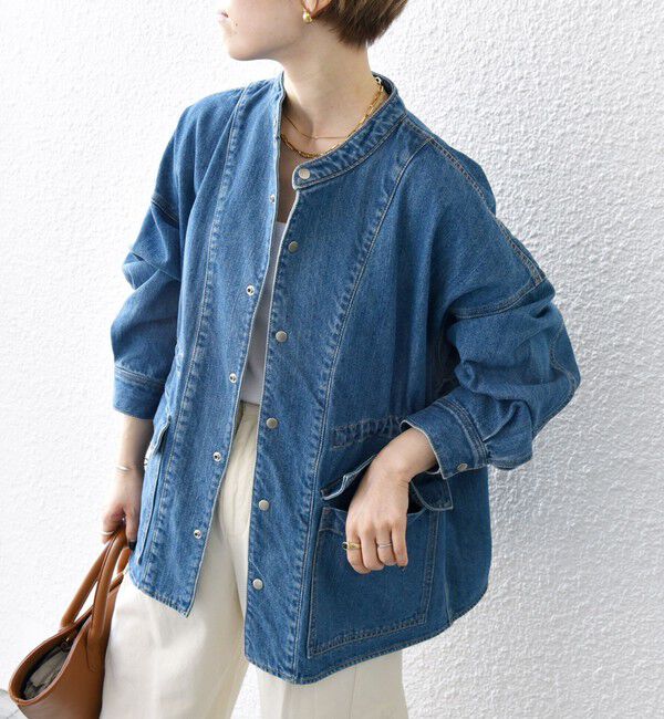 SHIPS any「〈洗濯機可能〉デニム ワーク ジャケット［SHIPS any DENIM］」|デニムジャケット|