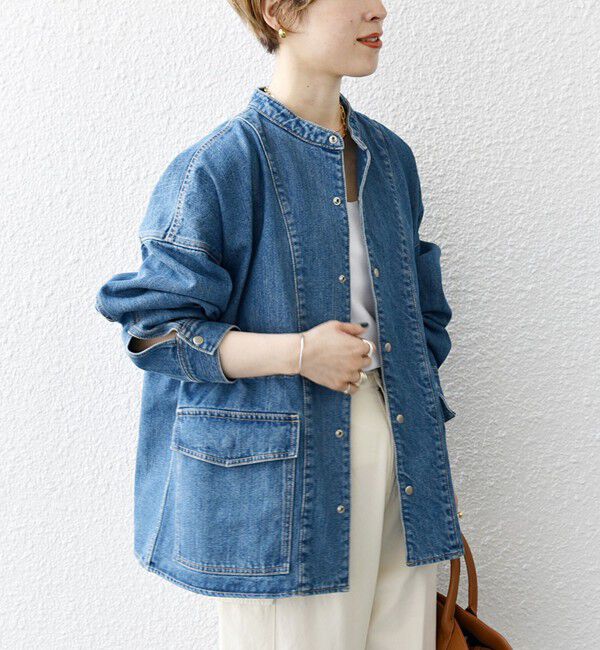 SHIPS any「〈洗濯機可能〉デニム ワーク ジャケット［SHIPS any DENIM］」|デニムジャケット|