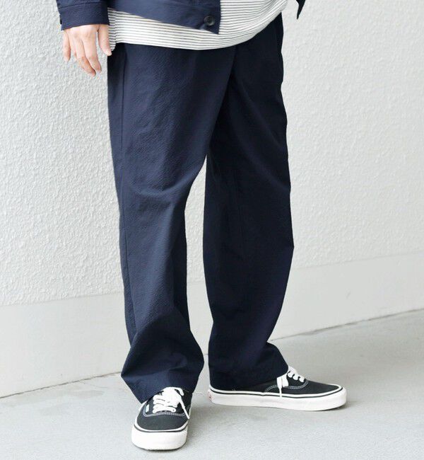SHIPS any「SHIPS any: 〈撥水・軽量〉SOLOTEX(R) シアサッカー セミワイド イージーパンツ◆」|チノ|
