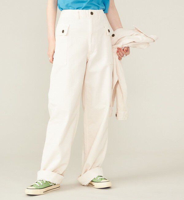 SHIPS for women「SHIPS NINE CASE:〈洗濯機可能〉ミリタリー パンツ ◇」|カーゴ|