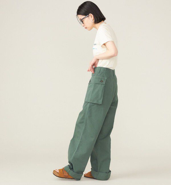 SHIPS for women「SHIPS NINE CASE:〈洗濯機可能〉ミリタリー パンツ ◇」|カーゴ|