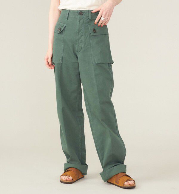 SHIPS for women「SHIPS NINE CASE:〈洗濯機可能〉ミリタリー パンツ ◇」|カーゴ|