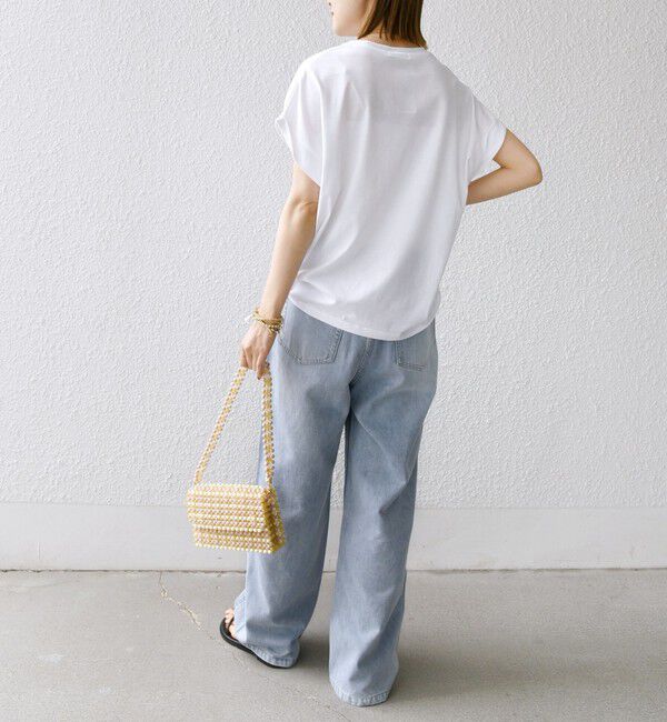 SHIPS for women「ローズペトール 半袖 プリント TEE」|Tシャツ・カットソー|