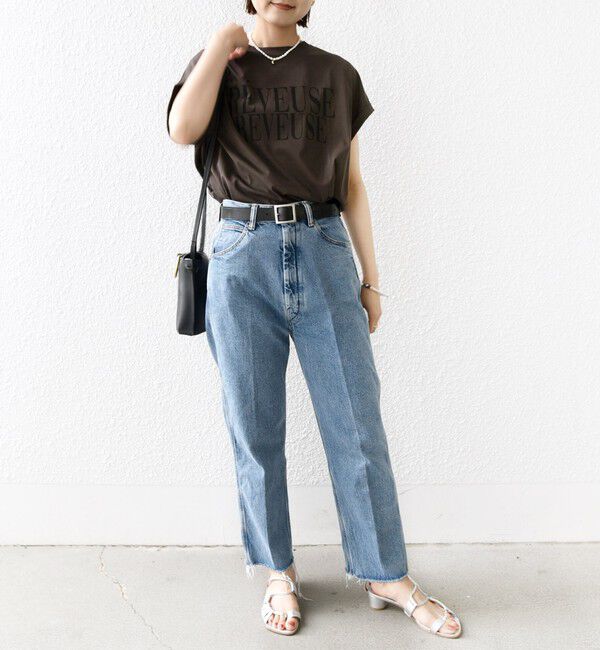 SHIPS for women「ローズペトール 半袖 プリント TEE」|Tシャツ・カットソー|