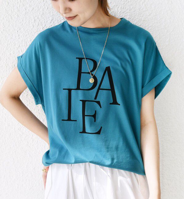 SHIPS for women「ローズペトール 半袖 プリント TEE」|Tシャツ・カットソー|