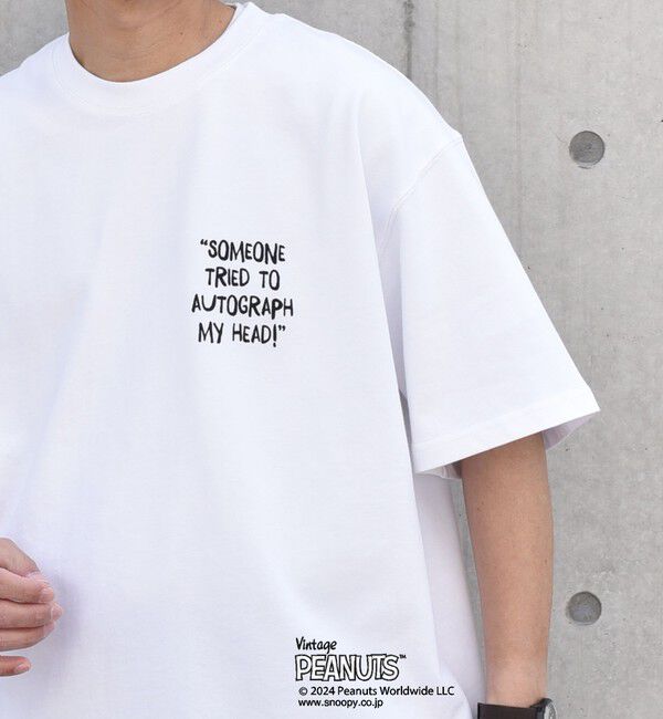 SHIPS any「SHIPS any: SNOOPY コラボ カルチャー グラフィック バック プリント Tシャツ◇」|Tシャツ・カットソー|