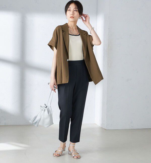 SHIPS for women「〈手洗い可能／UVカット〉ドライ オックス テーパード パンツ」|その他|