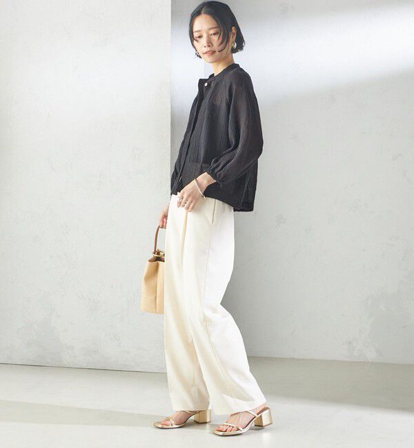 SHIPS for women「〈手洗い可能〉ツイル ストレート パンツ（セットアップ対応）」|その他|