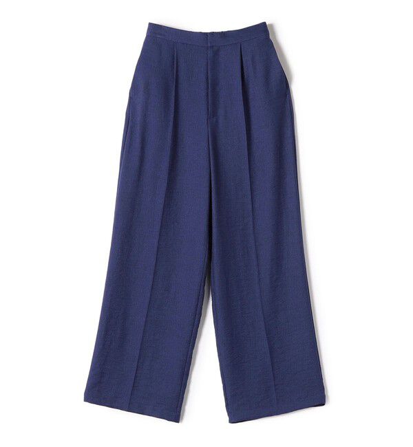 SHIPS for women「〈手洗い可能〉麻混 タック ワイド パンツ」|その他|