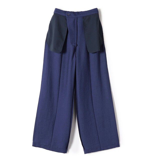 SHIPS for women「〈手洗い可能〉麻混 タック ワイド パンツ」|その他|