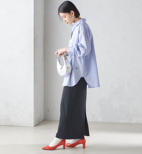 SHIPS for women「〈UVカット / 手洗い可能〉リブ ジャージー 2WAY ストレッチ スカート」|スカート|
