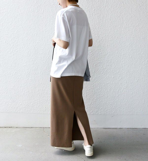 SHIPS for women「〈UVカット / 手洗い可能〉リブ ジャージー 2WAY ストレッチ スカート」|スカート|
