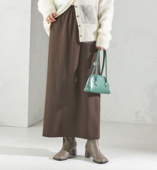 SHIPS for women「〈UVカット / 手洗い可能〉リブ ジャージー 2WAY ストレッチ スカート」|スカート|