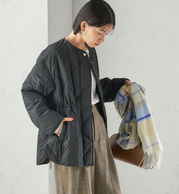 SHIPS for women「〈手洗い可能〉キルティング サイドジップ ブルゾン」|ブルゾン・スタジャン|