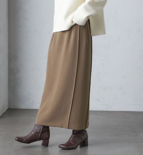 SHIPS for women「〈手洗い可能〉ジョーゼット ピンタック タイト スカート」|スカート|