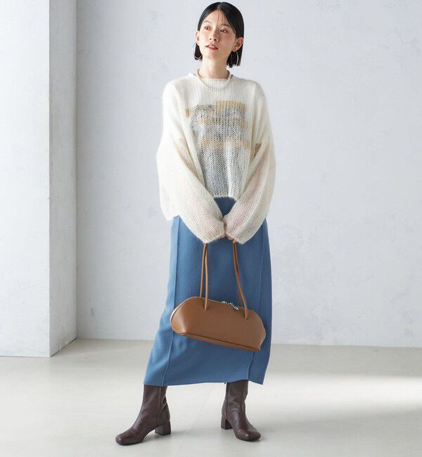 SHIPS for women「〈手洗い可能〉ジョーゼット ピンタック タイト スカート」|スカート|