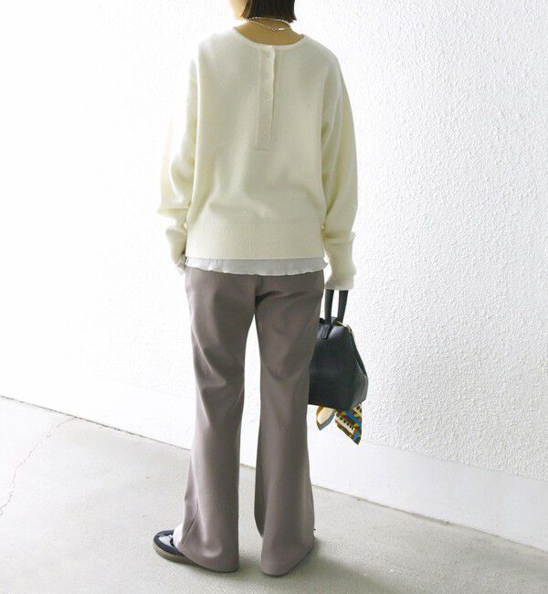 SHIPS for women「〈手洗い可能〉ストレッチ フレア パンツ」|その他|