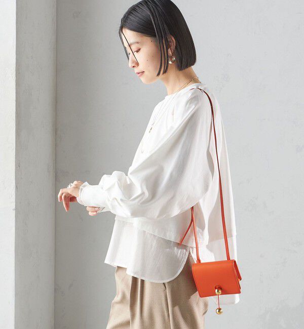 SHIPS for women「〈手洗い可能〉シアー コンビ タック プルオーバー」|Tシャツ・カットソー|