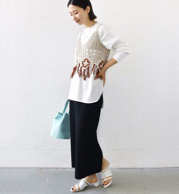 SHIPS for women「LOGAN KNITTING MILLS:〈手洗い可能〉モール ビスチェ」|ニット・セーター|