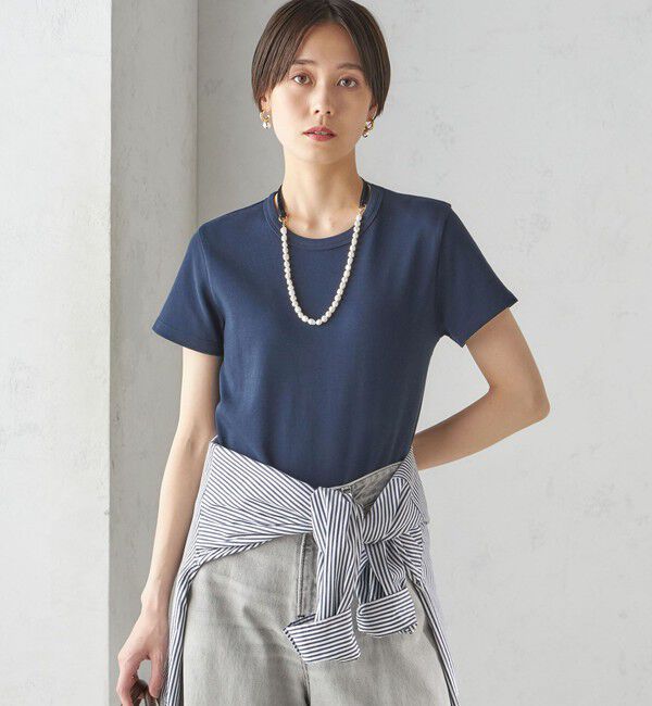 SHIPS for women「オーガニック コットン スムース TEE」|Tシャツ・カットソー|