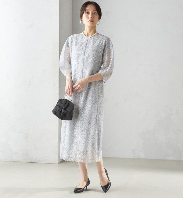 SHIPS for women「〈手洗い可能〉レース ワンピース」|ワンピース|