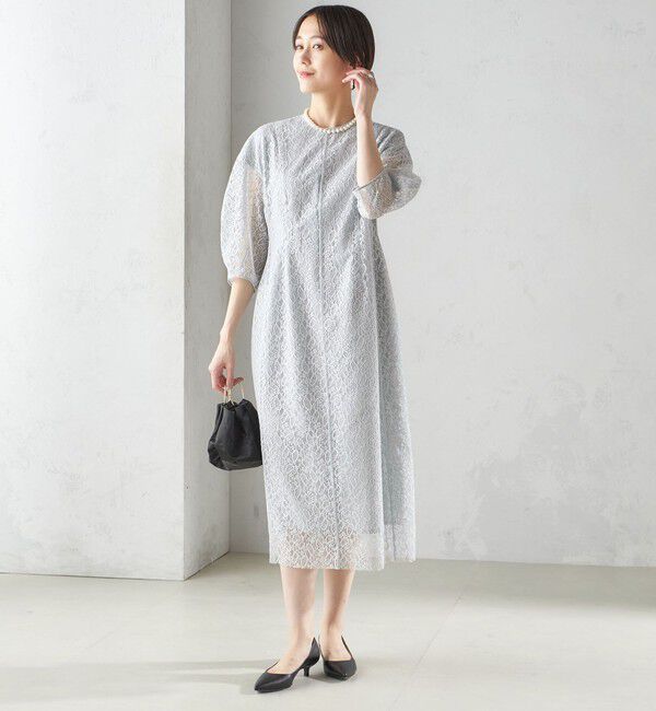 SHIPS for women「〈手洗い可能〉レース ワンピース」|ワンピース|