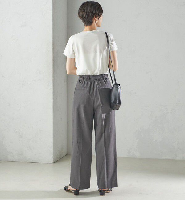 SHIPS for women「〈手洗い可能〉SORONA(R) クルーネック TEE」|Tシャツ・カットソー|