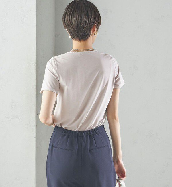 SHIPS for women「〈手洗い可能〉SORONA(R) クルーネック TEE」|Tシャツ・カットソー|