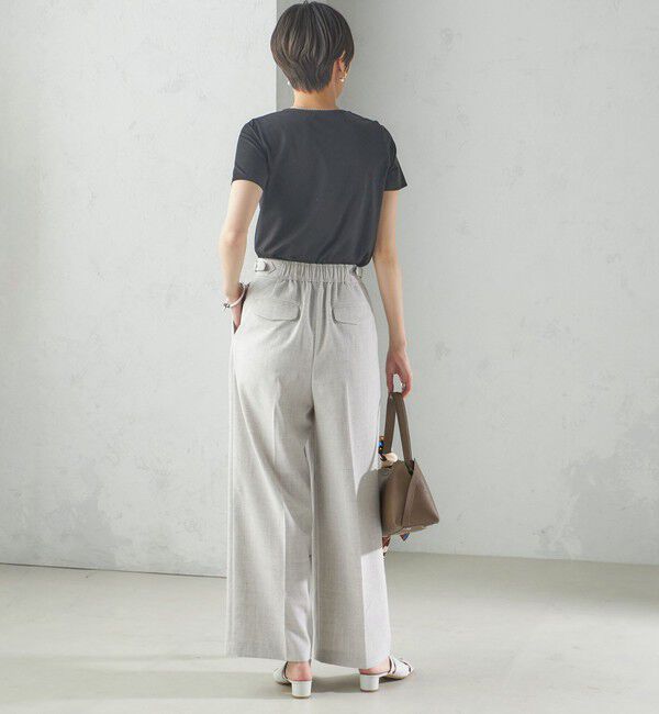 SHIPS for women「〈手洗い可能〉SORONA(R) クルーネック TEE」|Tシャツ・カットソー|