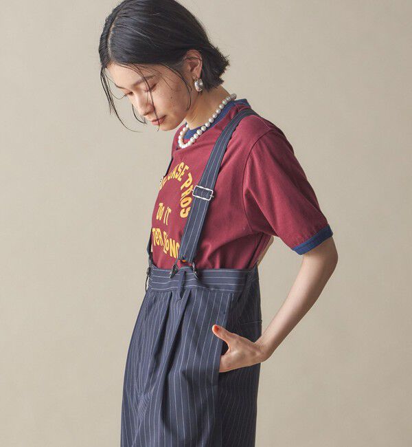 SHIPS for women「SHIPS NINE CASE:〈洗濯機可能〉プリント リンガー TEE」|Tシャツ・カットソー|