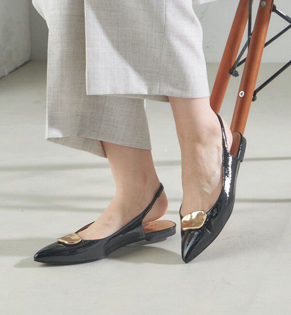 SHIPS for women「2WAY バックル スリング バック フラット シューズ」|パンプス|