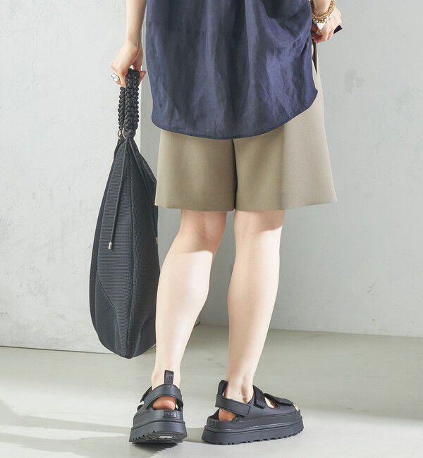 SHIPS for women「〈手洗い可能〉ダブル クロス ハーフ パンツ」|キュロット|