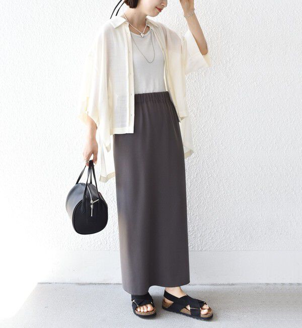 SHIPS for women「〈手洗い可能〉麻調 メッシュ 半袖 ビッグ シャツ」|シャツ・ブラウス|