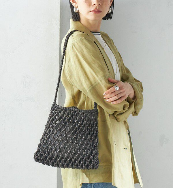 SHIPS for women「The Bagmati:オーガンジー 巾着 マクラメ バッグ」|ショルダー・メッセンジャー|
