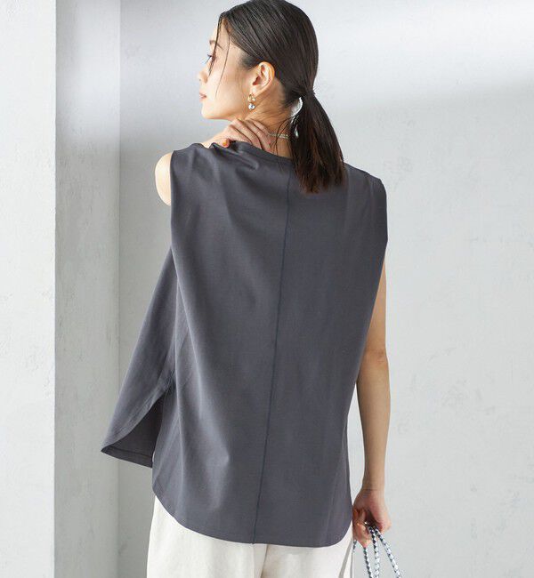 SHIPS for women「〈接触冷感〉ポンチ ノースリーブ プルオーバー」|Tシャツ・カットソー|