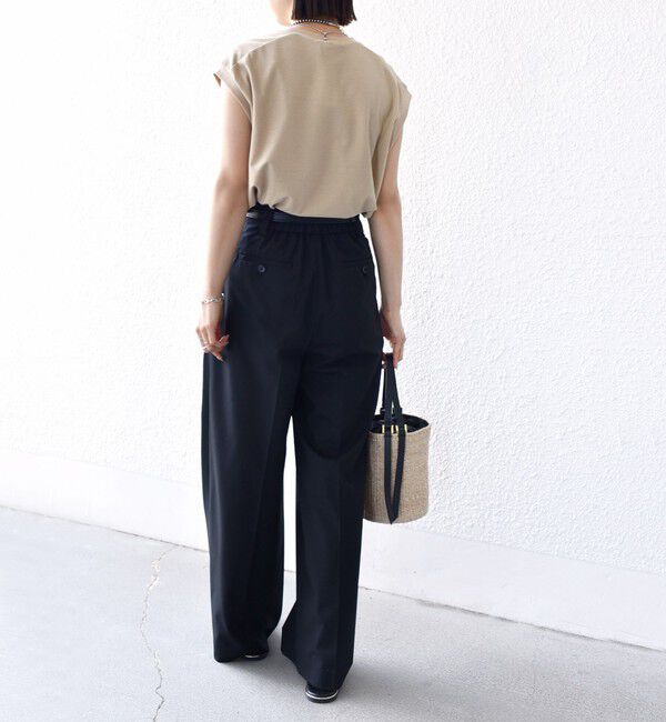 SHIPS for women「〈手洗い可能〉DEPEND アムンゼン ノースリーブ カットソー」|Tシャツ・カットソー|