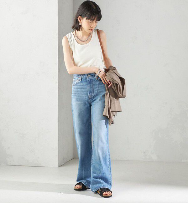 SHIPS for women「〈手洗い可能〉ポリエステル スノー ベロア 前後 2WAY タンクトップ」|タンクトップ|