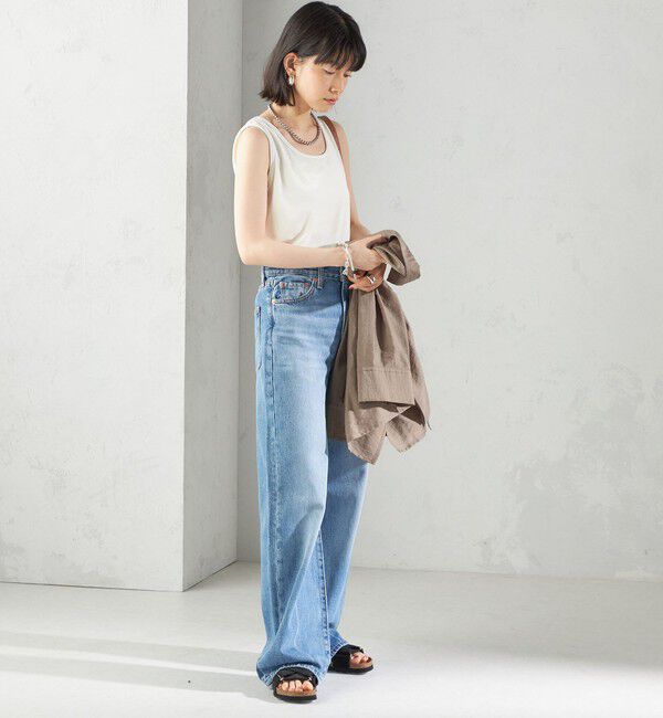 SHIPS for women「〈手洗い可能〉ポリエステル スノー ベロア 前後 2WAY タンクトップ」|タンクトップ|