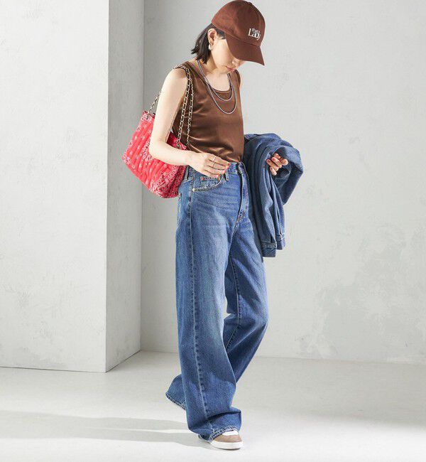 SHIPS for women「〈手洗い可能〉ポリエステル スノー ベロア 前後 2WAY タンクトップ」|タンクトップ|